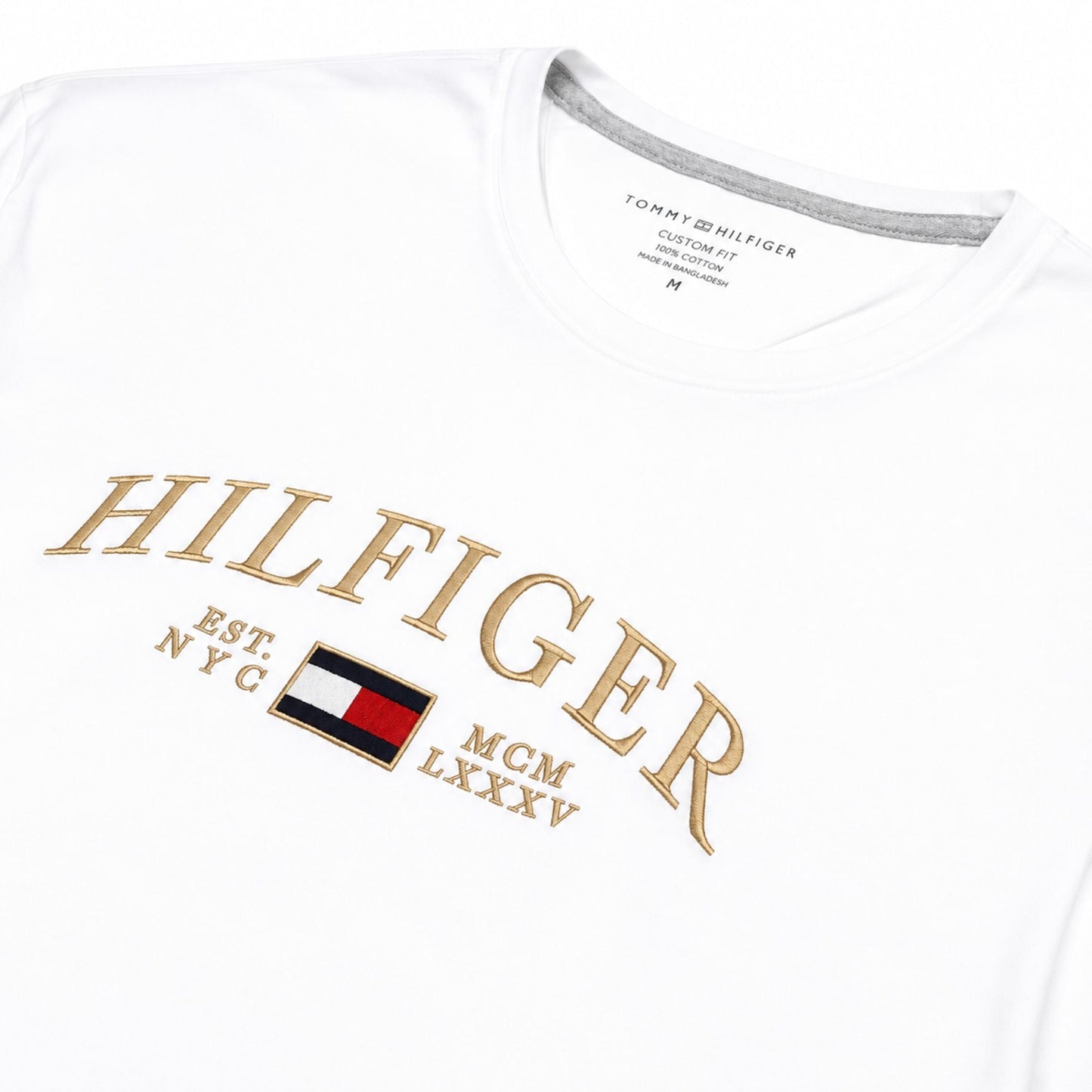 TOMMY HILFIGER Crew Neck Aaron T-Shirt - White