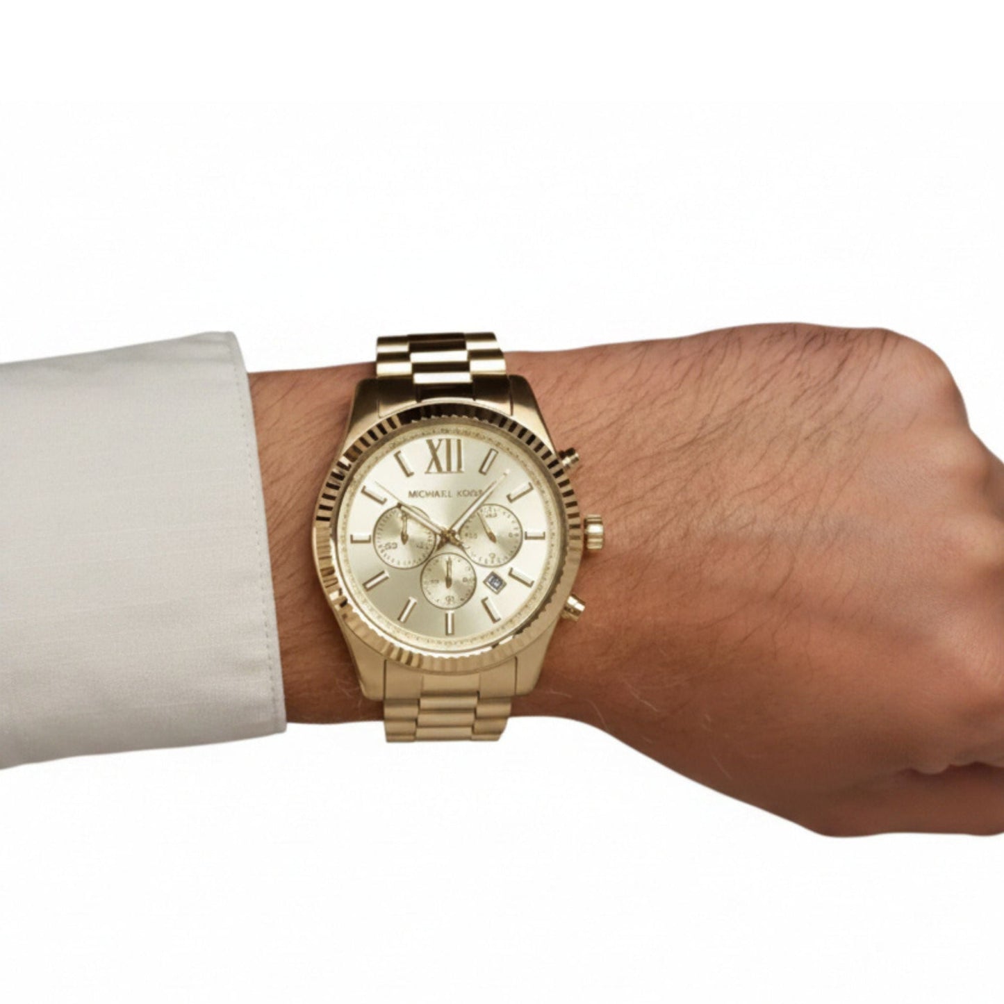 Michael Kors MK9235 Lexington Men’s Watch | Gold-Tone Chronograph | Stainless Steel Luxury Watch