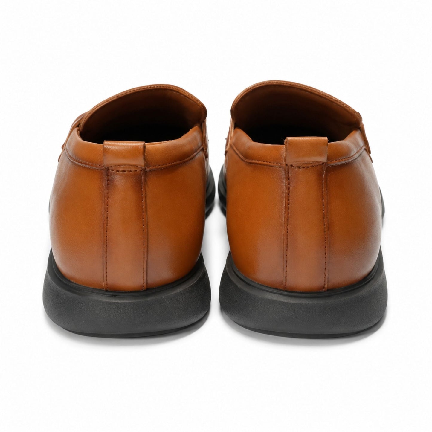 Louis Philippe Men’s Premium Formal Slip-On Shoes - Tan