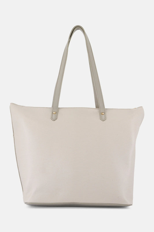 Lavie Women's Grey Animal Print Tote Bag | Stylish Shoulder Handbag