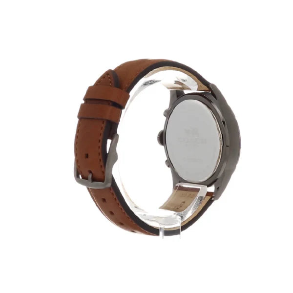 COACH 14602134 Sullivan Men’s Watch | Blue Dial Chronograph Brown Leather Strap | 44mm Sport Luxury Watch
