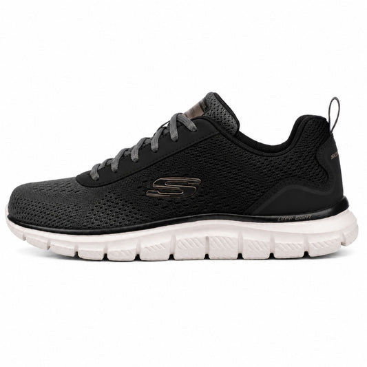 Skechers TRACK-RIPKENT Men’s Casual Sneakers - Black/Grey