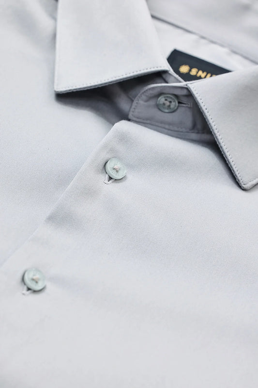 Snitch Men Grey Slim Fit Stretch Luxe Casual Shirt for Men