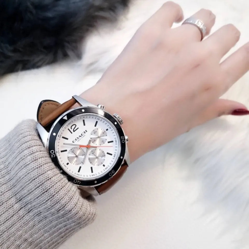 COACH 14602057 Men’s Watch | Black Dial Stainless Steel Bracelet | Analog Luxury Fashion Watch