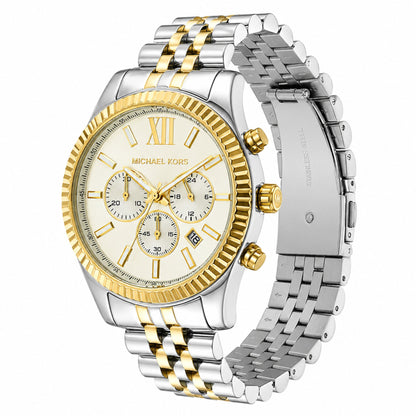 Michael Kors Lexington Two-Tone Chronograph Watch for Men - MK8344