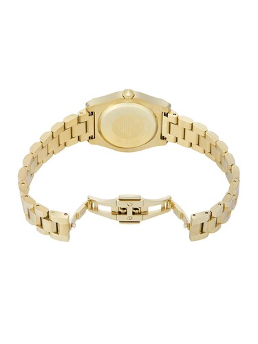 Emporio Armani AR11657 Women’s Watch | Mother of Pearl Dial | Gold-Tone Stainless Steel Bracelet | Luxury Analog Watch