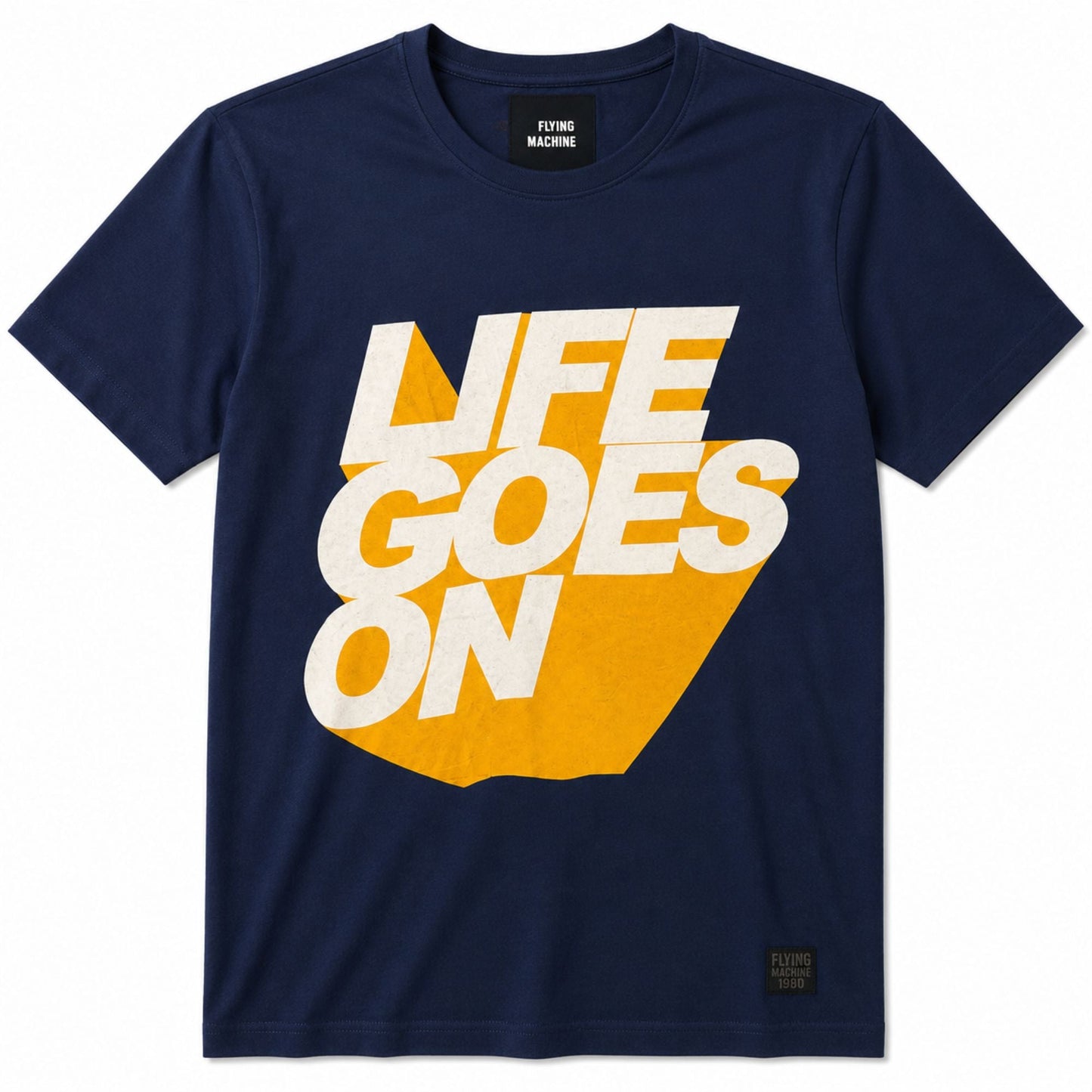 Flying Machine Men's Regular Fit Cotton T-Shirts Combo - Pack of 3