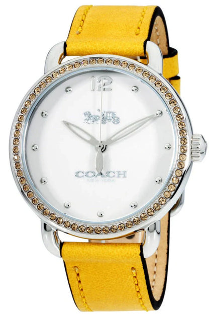 Coach 14502882 Women’s Watch | Silver Dial Stainless Steel Bracelet | Minimal Analog Luxury Watch