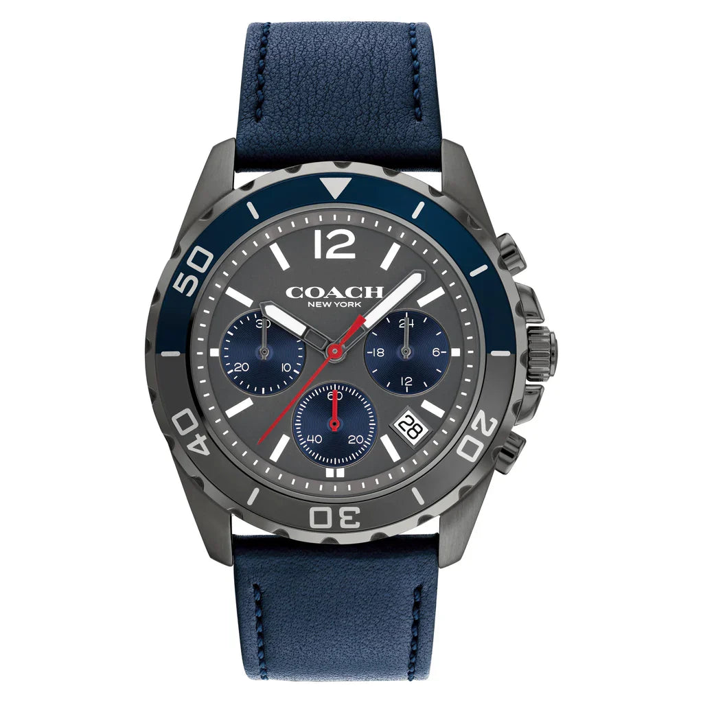 Coach Kent 14602558 Men’s Chronograph Watch – Black Dial, Stainless Steel Strap, 44mm Quartz