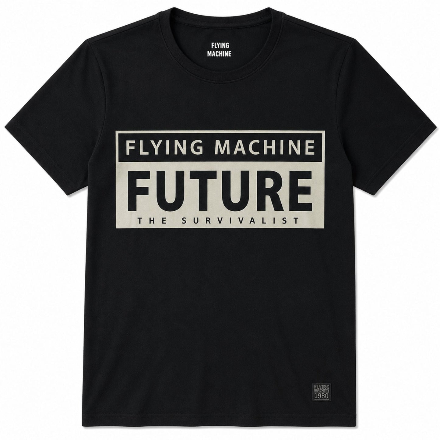 Flying Machine Men's Regular Fit Cotton T-Shirts Combo - Pack of 3