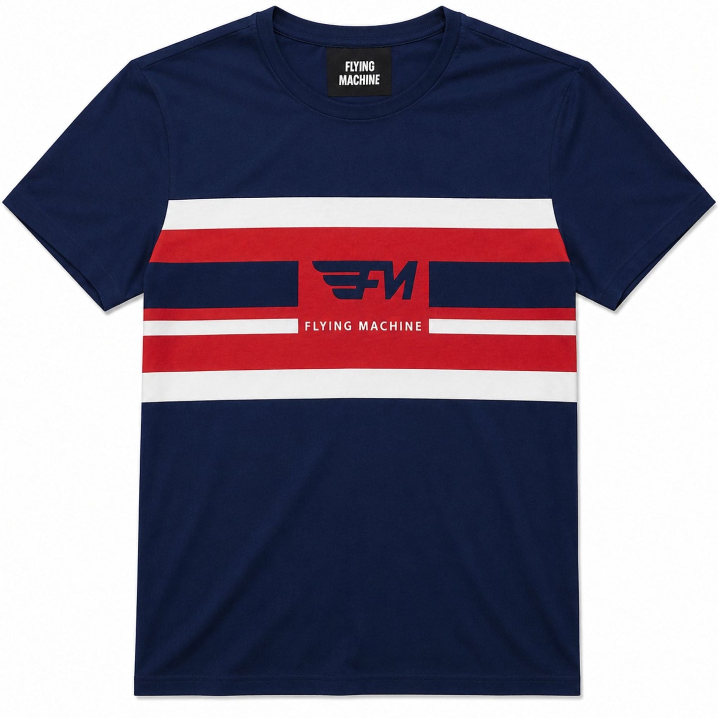 Flying Machine Men's Regular Fit Cotton T-Shirts Combo - Pack of 3