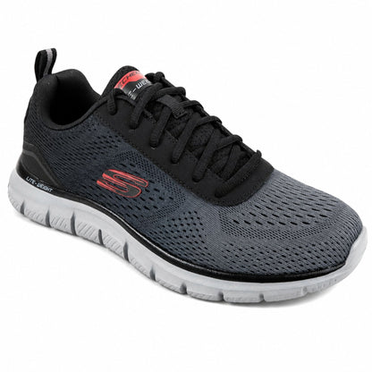 Skechers TRACK-RIPKENT Casuals For Men - Black/Charcoal
