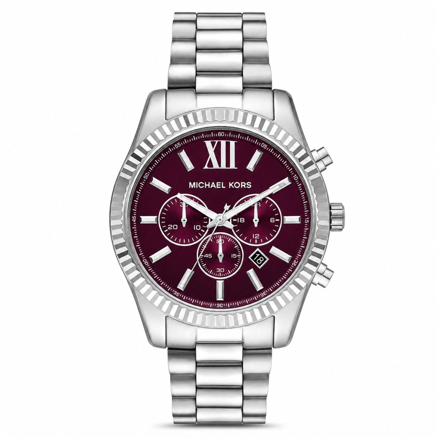 Michael Kors Lexington Red Dial Chronograph Watch for Men MK9242