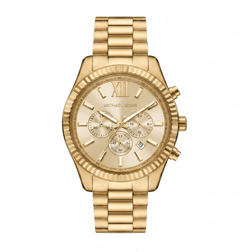 Michael Kors MK9235 Lexington Men’s Watch | Gold-Tone Chronograph | Stainless Steel Luxury Watch