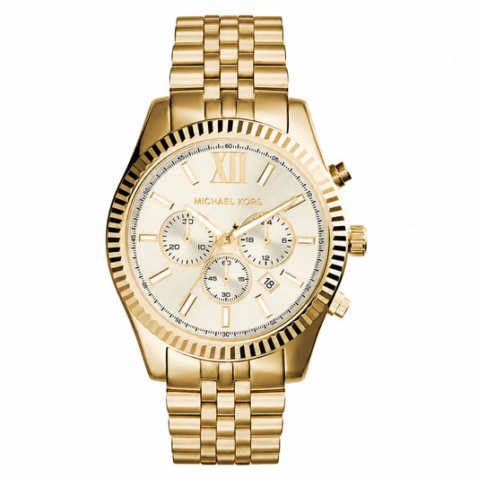 Michael Kors Lexington Chronograph Gold Watch for Men MK8281