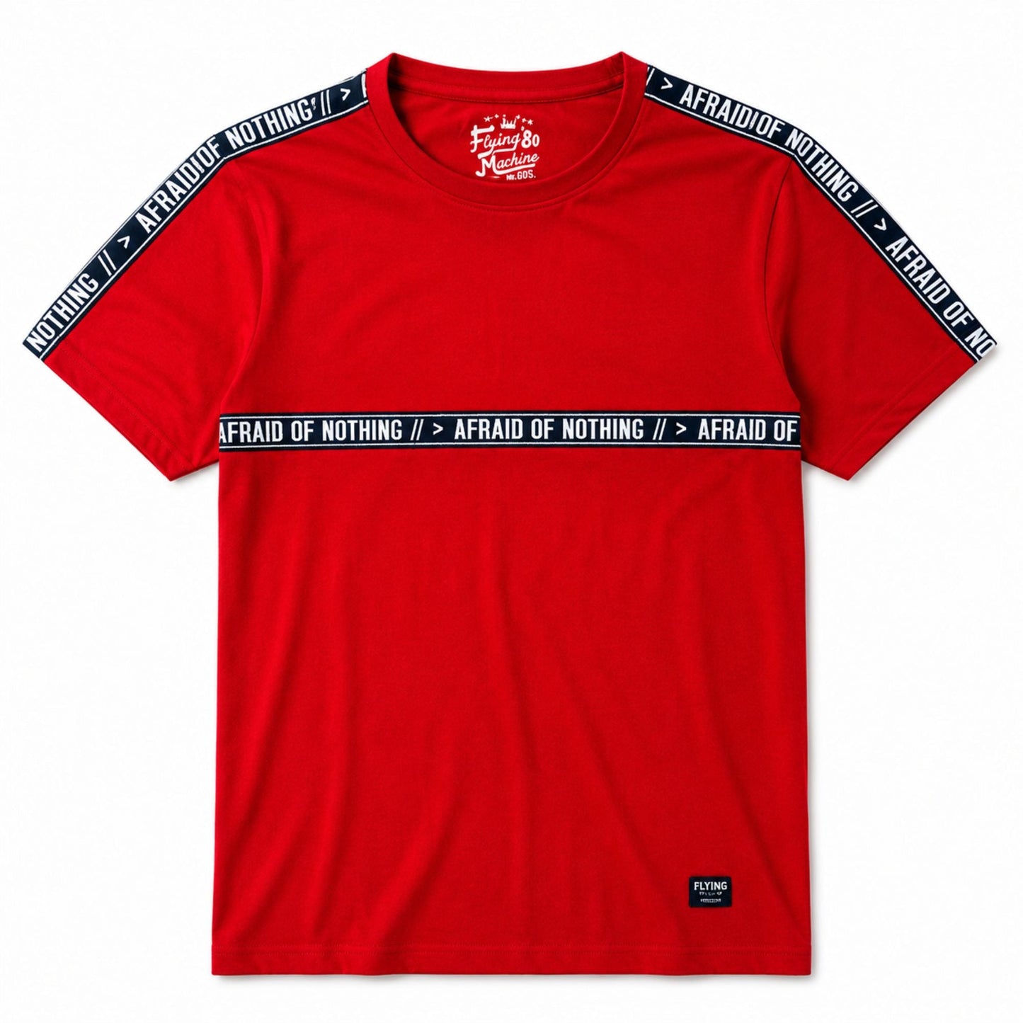 Flying Machine Men's Regular Fit Cotton T-Shirts Combo - Pack of 3