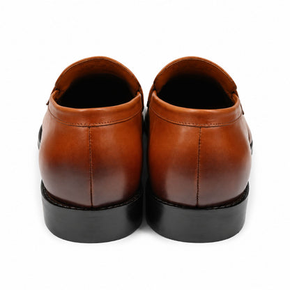 COACH Men’s Premium Leather Loafers - Tan