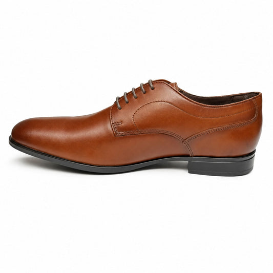 Geox Men’s Premium Formal Lace-Up Shoes - Tan Brown