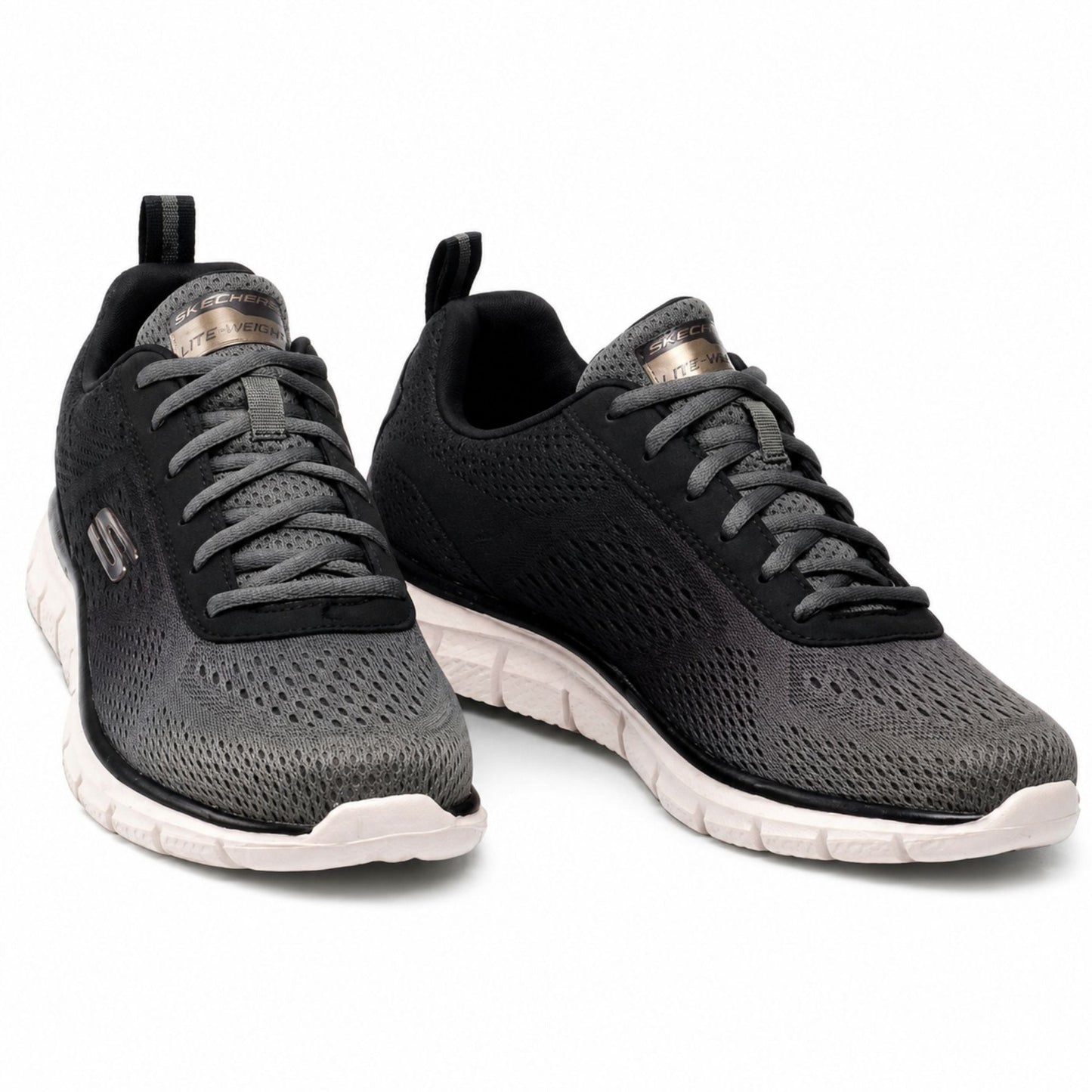 Skechers TRACK-RIPKENT Men’s Casual Sneakers - Black/Grey