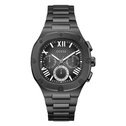 GUESS GW0572G3 Headline Men’s Watch | Blue Dial Two-Tone Stainless Steel | Square Multi-Function Luxury Watch