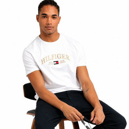 TOMMY HILFIGER Crew Neck Aaron T-Shirt - White
