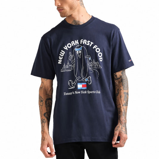 TOMMY HILFIGER Twilight Printed Regular Fit T-Shirt - Navy