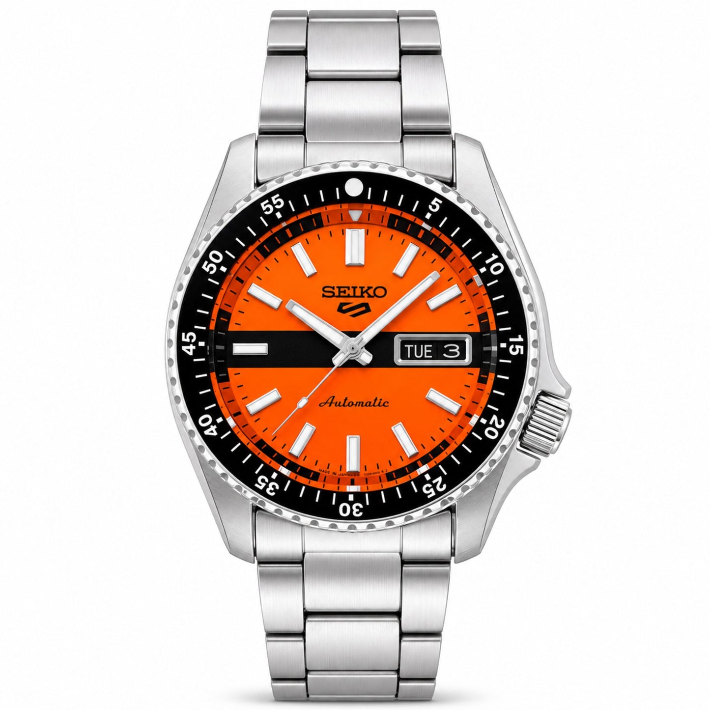 Seiko 5 Sports Automatic Orange Dial Watch for Men SRPK11K1