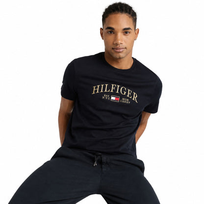 TOMMY HILFIGER Crew Neck Aaron T-Shirt - Navy