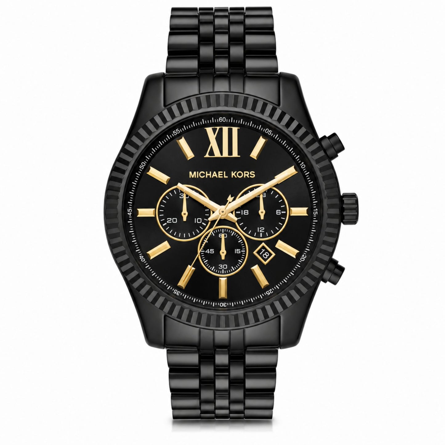 Michael Kors Lexington Black Chronograph Watch for Men MK8603