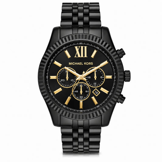 Michael Kors Lexington Black Chronograph Watch for Men MK8603