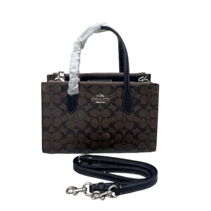 Coach Mini Tote Bag in Signature Canvas | Compact Zip Top Handbag for Women