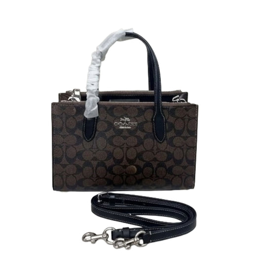 Coach Mini Tote Bag in Signature Canvas | Compact Zip Top Handbag for Women