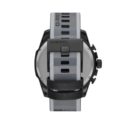 Diesel DZ4535 Mega Chief Men’s Watch | Orange Dial Chronograph | 51mm Stainless Steel Bold Designer Watch