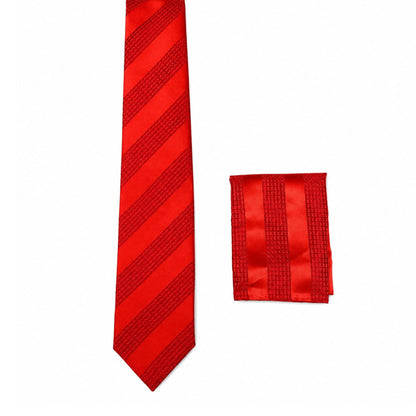 BlackBerry Premium Tie, Pocket Square & Cufflink Combo - Red