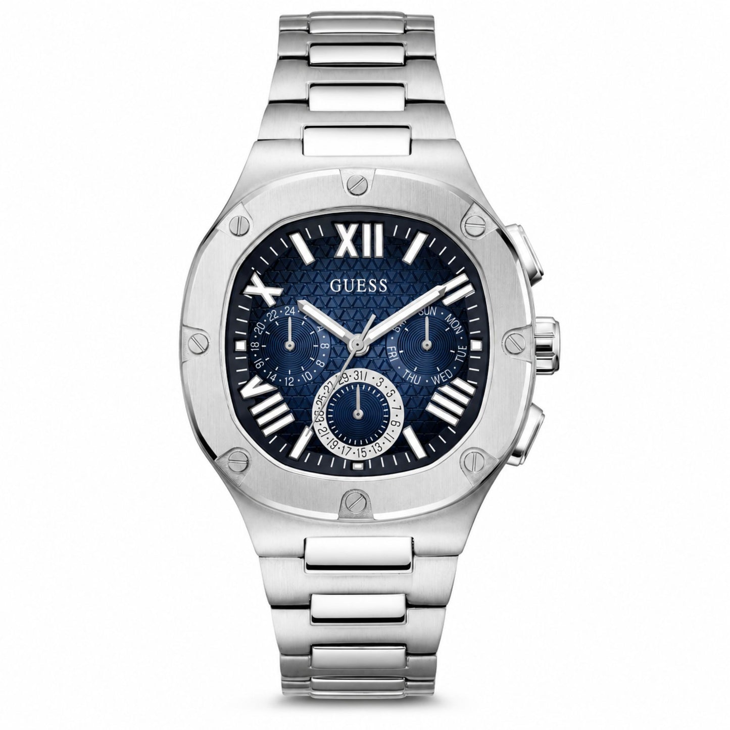 Guess Blue Dial Stainless Steel Analog Watch for Men - GW0572G1