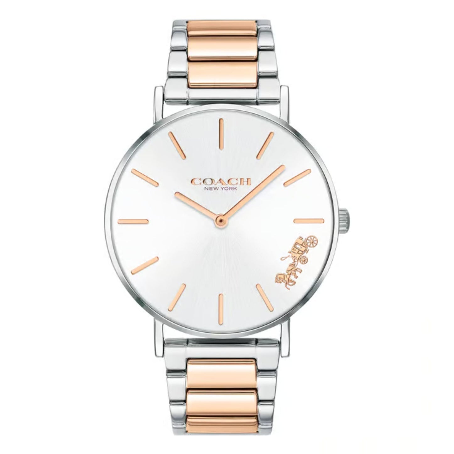 Coach Perry 14503346 Women’s Two-Tone Watch | Gold & Silver Stainless Steel | Minimal Analog Luxury Timepiece