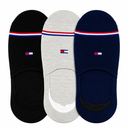 Tommy Hilfiger Logo-Patterned Shoe Liner Socks - Pack of 3