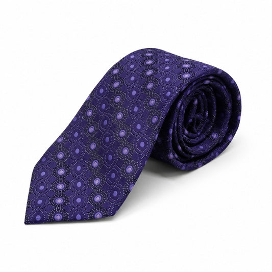 BlackBerry Premium Tie, Pocket Square & Cufflink Combo - Purple