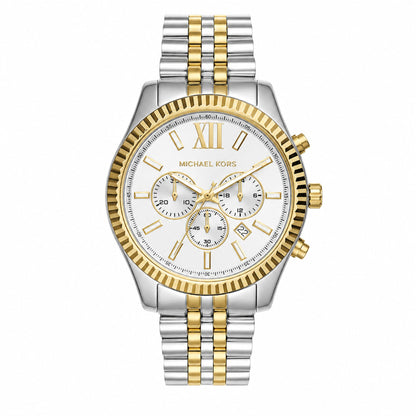 Michael Kors Lexington Two-Tone Chronograph Watch for Men - MK8344