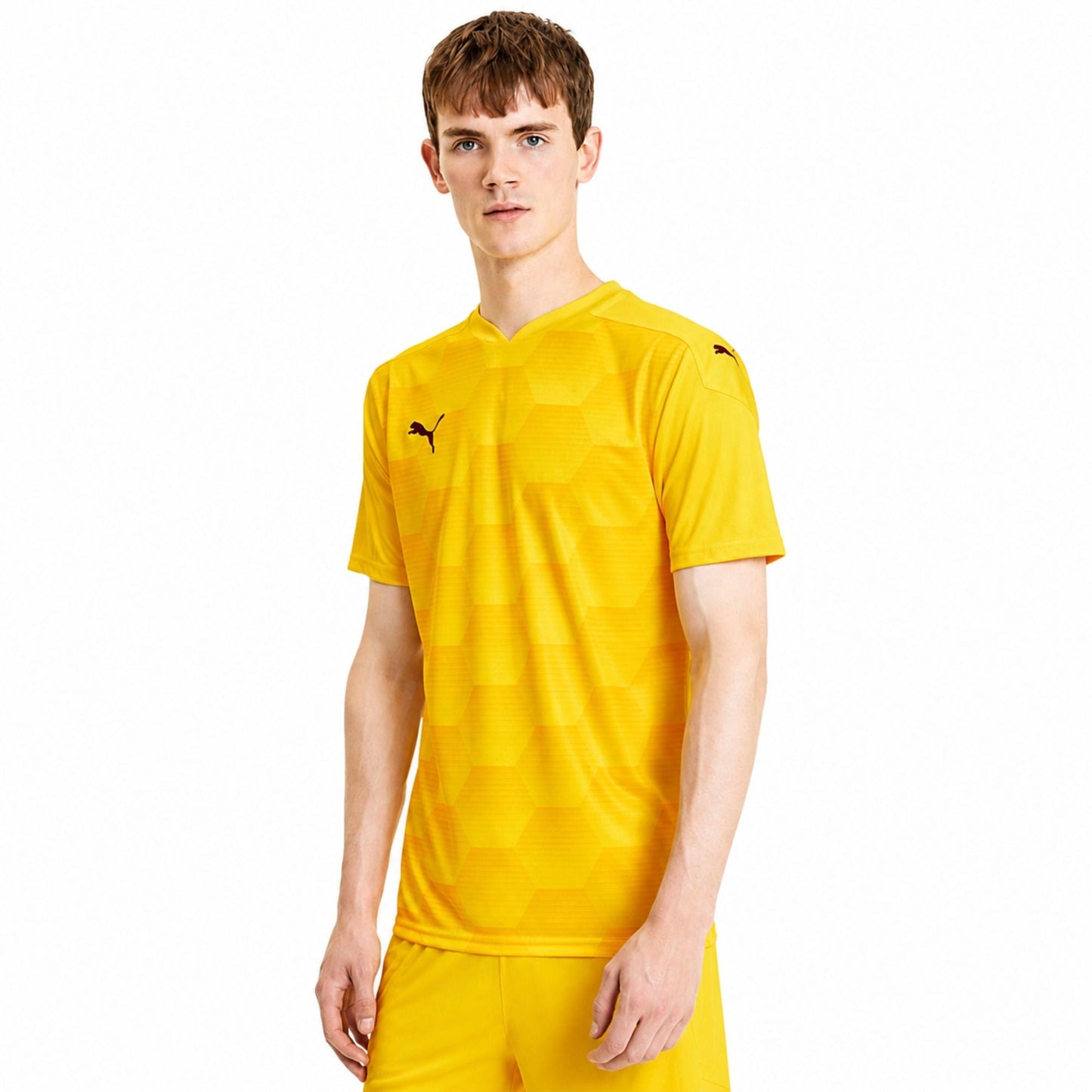 PUMA TeamFinal 21 Graphic Jersey T-Shirt for Men – Yellow