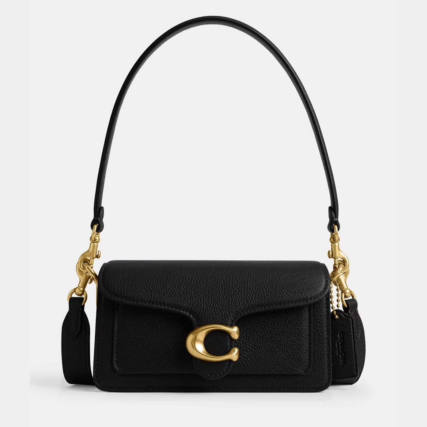 Coach Polished Tabby Pebble Leather Shoulder Bag for Women