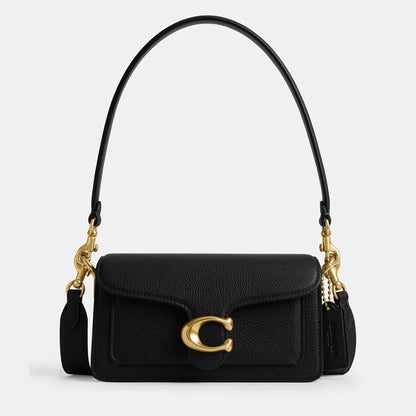 Coach Polished Tabby Pebble Leather Shoulder Bag for Women