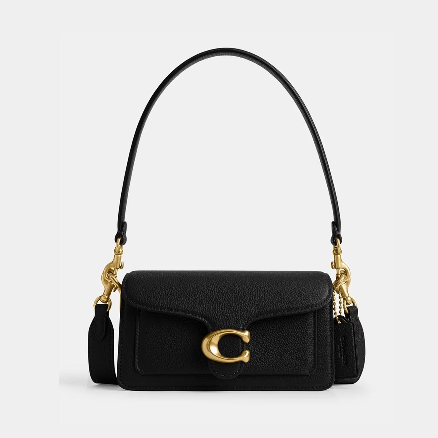 Coach Polished Tabby Pebble Leather Shoulder Bag for Women