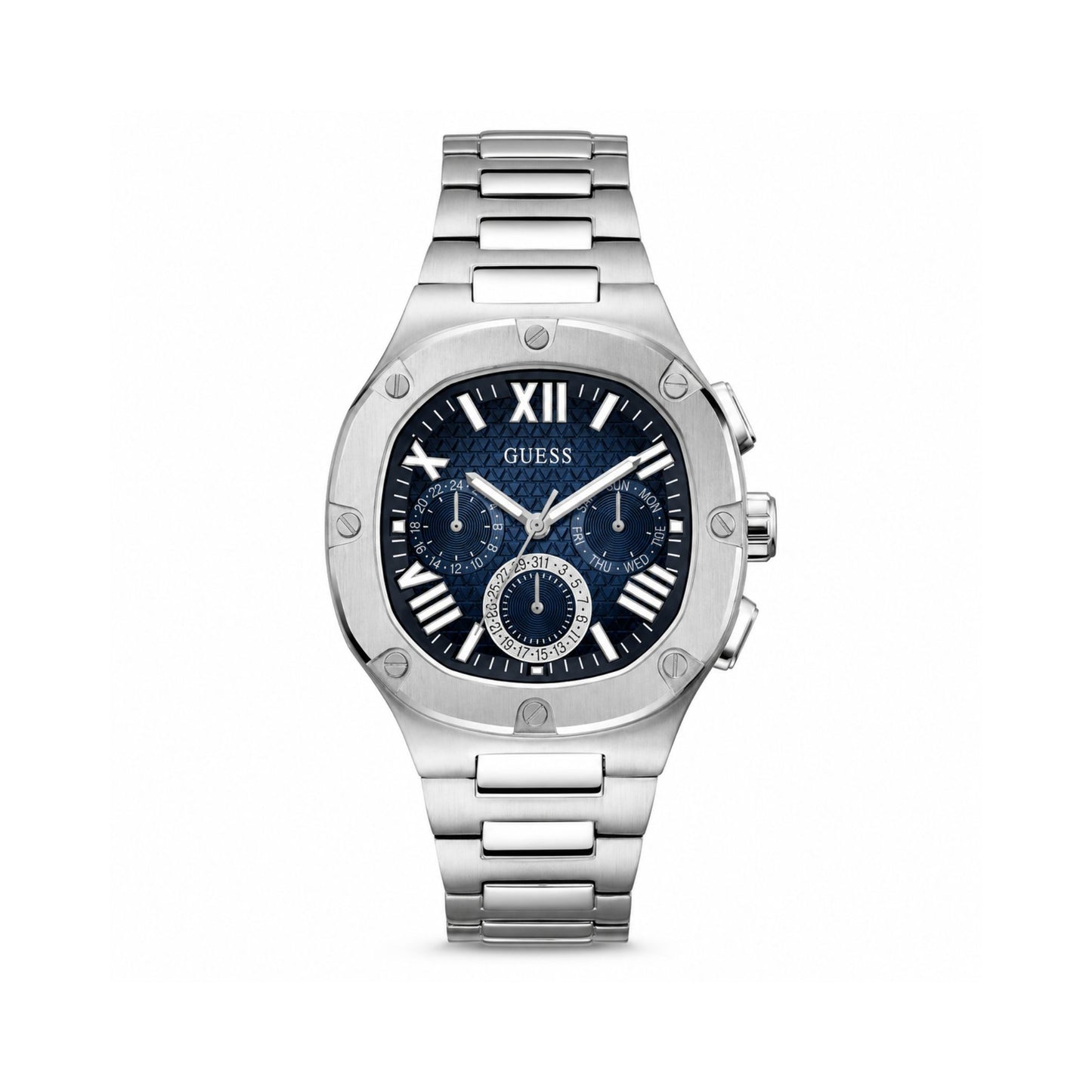 Guess Blue Dial Stainless Steel Analog Watch for Men - GW0572G1