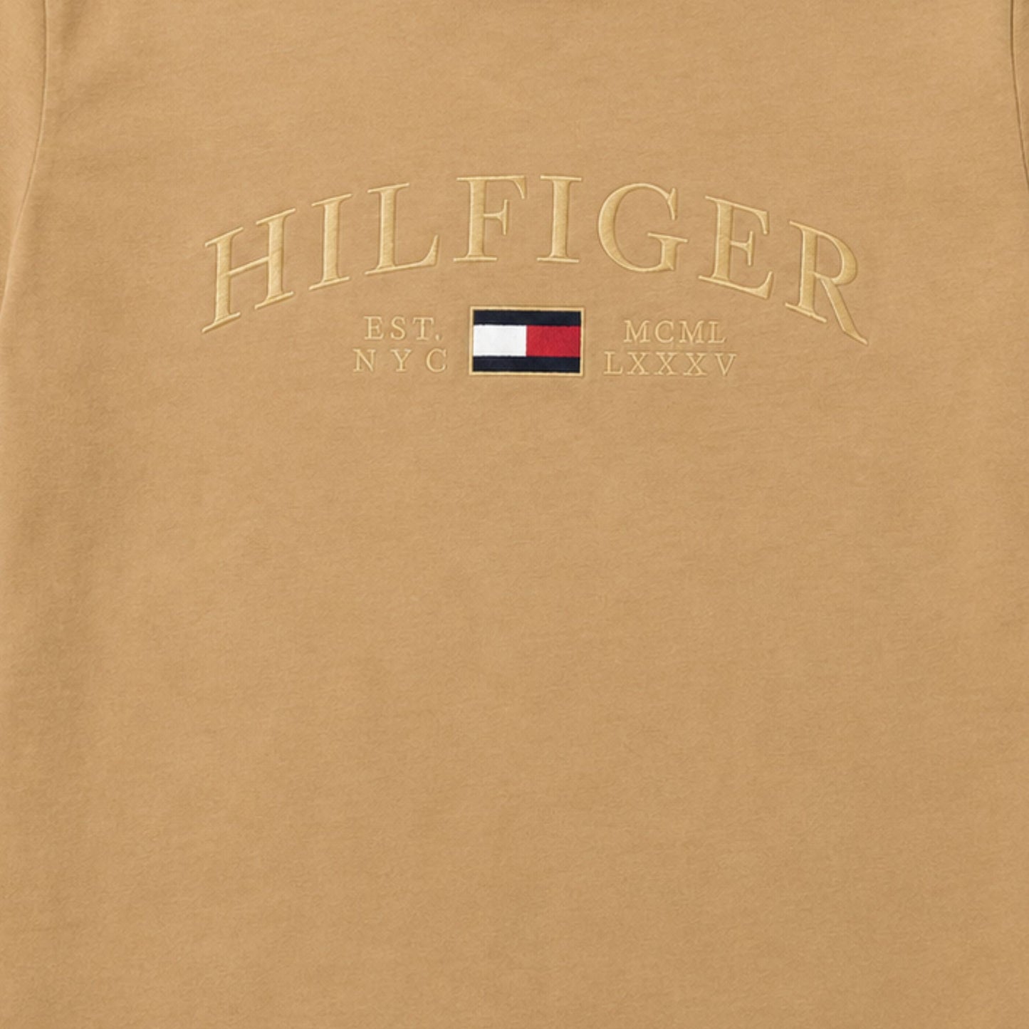 TOMMY HILFIGER Crew Neck Aaron T-Shirt - Pinecone Tan