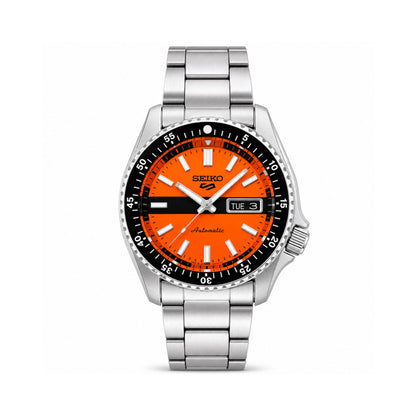 Seiko 5 Sports Automatic Orange Dial Watch for Men SRPK11K1