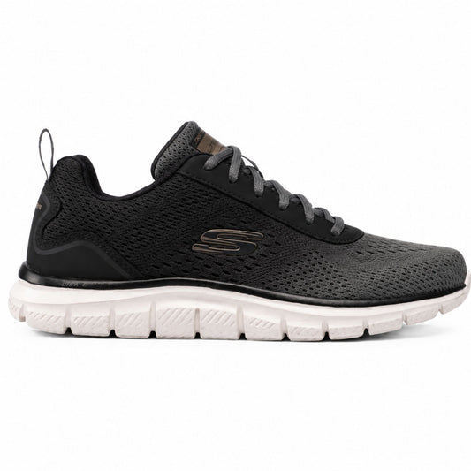 Skechers TRACK-RIPKENT Men’s Casual Sneakers - Black/Grey