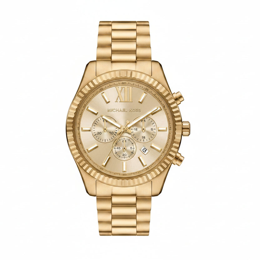 Michael Kors MK9235 Lexington Men’s Watch | Gold-Tone Chronograph | Stainless Steel Luxury Watch