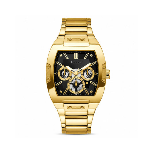 Guess Phoenix Gold Black Dial Analog Watch for Men - GW0456G1