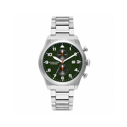 Michael Kors Panorama Green Dial Chronograph Watch Men - MK9196